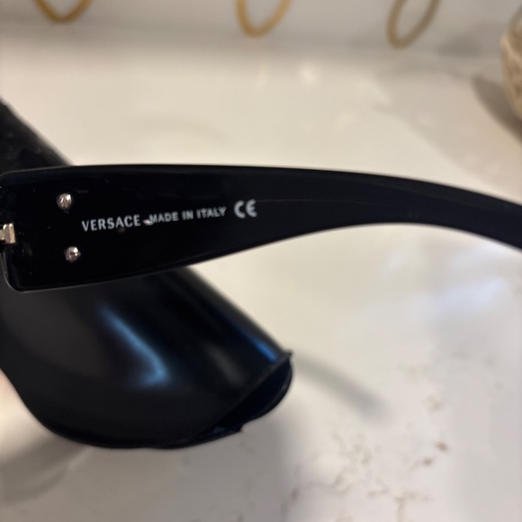 Versace 2060-B 1009/8G characterized by a brown/black frame crystal detailing main image 6